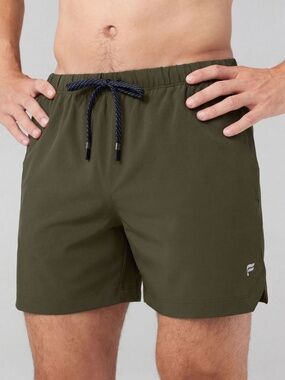 FABLETICS Men's The One Short 5in in Dark Olive M